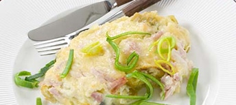 Gratinado de puerros